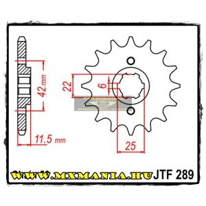 JT Sprockets első lánckerék, 289, Honda FT