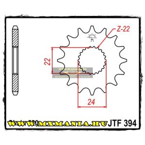 JT Sprockets első lánckerék, 394, Aprilia 125, Bombardier 450