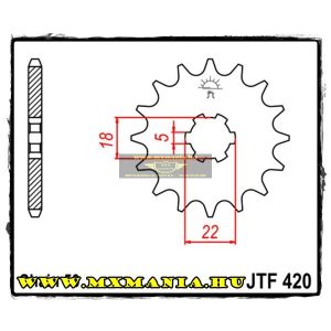 JT Sprockets első lánckerék, 420, Suzuki GT500/T500