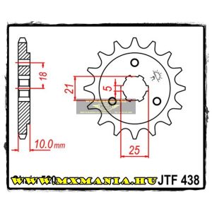 JT Sprockets első lánckerék, 438, Suzuki DR750/DR800