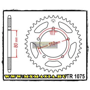 JT Sprockets hátsó lánckerék, 1075, Kymco Road 250 Venox