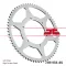 Jt sprockets hátsó lánckerék, 1133, motor hispania road, aprilia road, derbi road, peugeot road