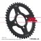 Honda jt sprockets hátsó lánckerék, 1206, road CBR125 r, kymco road 125 str