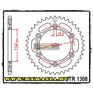 JT Sprockets hátsó lánckerék, 1308, Honda Road CBR/RC51/VTR