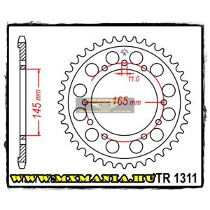 JT Sprockets hátsó lánckerék, 1311, Honda NT/NTV/VRF