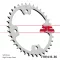 Kawasaki jt sprockets hátsó lánckerék, 1415, atv KSF450