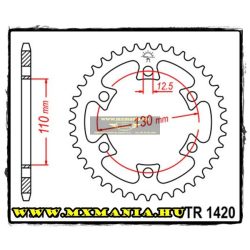 JT Sprockets hátsó lánckerék, 1420, Bombardier ATV DS650