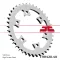 Jt sprockets hátsó lánckerék, 1420, bombardier atv DS650