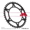 Kawasaki jt sprockets hátsó lánckerék, 1490, - Honda - Suzuki utcai motorokhoz
