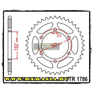 JT Sprockets hátsó lánckerék, 1786, Suzuki Off Road PE 250-400