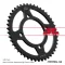 Suzuki jt sprockets hátsó lánckerék, 1794, road GZ125 marauder
