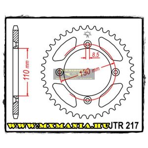 JT Sprockets hátsó lánckerék, 217, Honda CR80-85