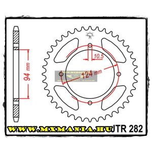 JT Sprockets hátsó lánckerék, 282, Honda CB500/CB550