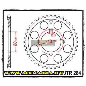 JT Sprockets hátsó lánckerék, 284, Honda CB utcai motorokhoz