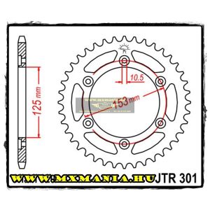 JT Sprockets hátsó lánckerék, 301, Honda CRF/XR/CRM