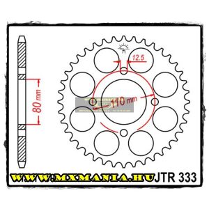 JT Sprockets hátsó lánckerék, 333, Honda CB