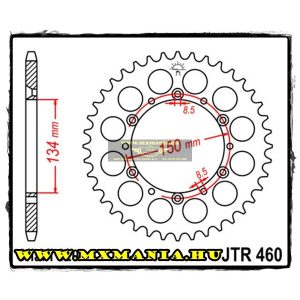 JT Sprockets hátsó lánckerék, 460, Kawasaki OffRoad motorokhoz