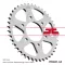 Kawasaki jt sprockets hátsó lánckerék, 481, kz/z/kh