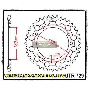 JT Sprockets hátsó lánckerék, 729, Cagiva Road 750-900