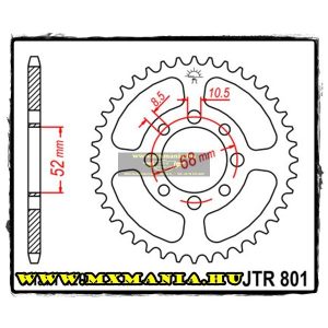 JT Sprockets hátsó lánckerék, 801, Suzuki és Kawasaki motorokhoz