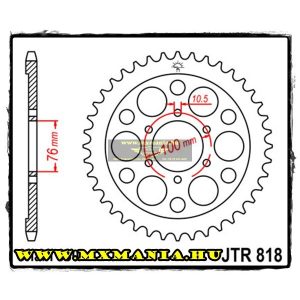 JT Sprockets hátsó lánckerék, 818, Suzuki GS/GSX/RE