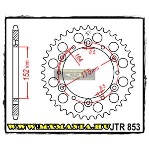 JT Sprockets hátsó lánckerék, 853, Yamaha OffRoad motorokhoz