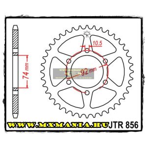 JT Sprockets hátsó lánckerék, 856, Yamaha XJ