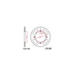 JT Sprockets hátsó lánckerék, 895, KTM 85 SX-XC - 2003-2024