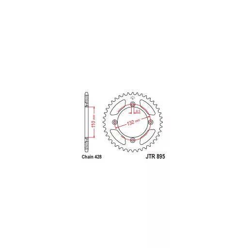 KTM jt sprockets hátsó lánckerék, 895, 85 SX - xc - 2003 - 2024
