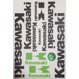 Kawasaki 2net matrica fekete/zöld