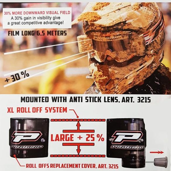 Roll-off rendszer 2 tekercs XL filmmel és vezetősínnel