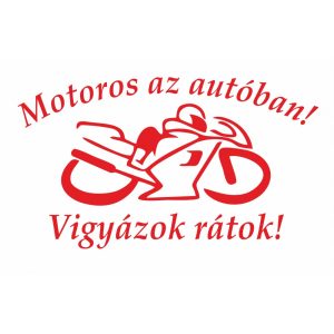 Motoros Az Autóban, piros