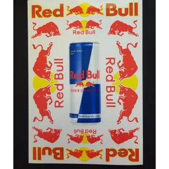 Uj piros bull matrica szett