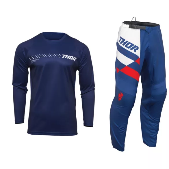 Thor Sector Checker-minimal blue-red ruhaszett 36+XL