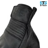 S-tech bobber stilusu protektoros kesztyű fekete
