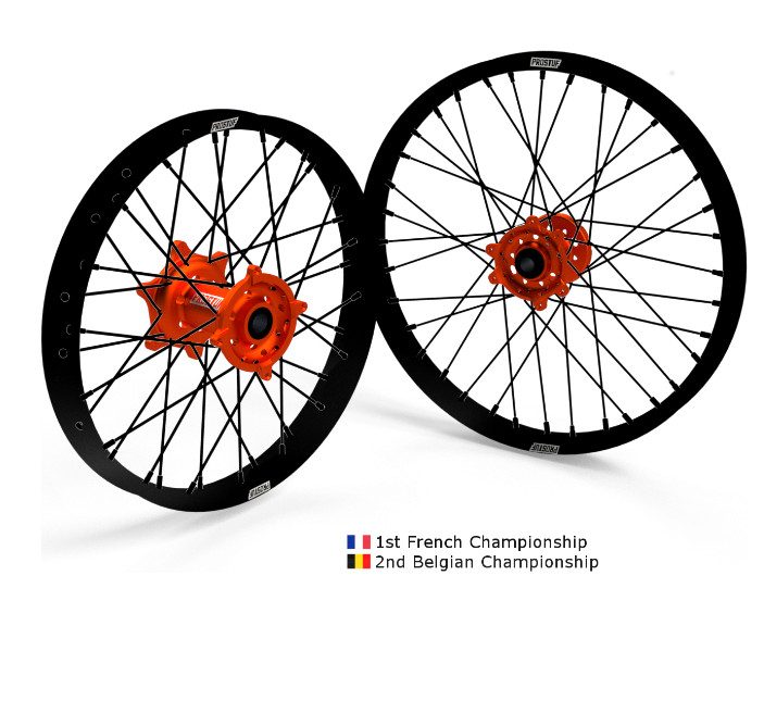 Image of Prostuf Ktm black-orange customized komplett kerékszett, több féle méretben