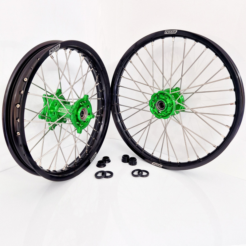 Image of Prostuf Kawasaki KX125-250 93-08 + KX500 94-04 komplett kerékszett, 21"+19"