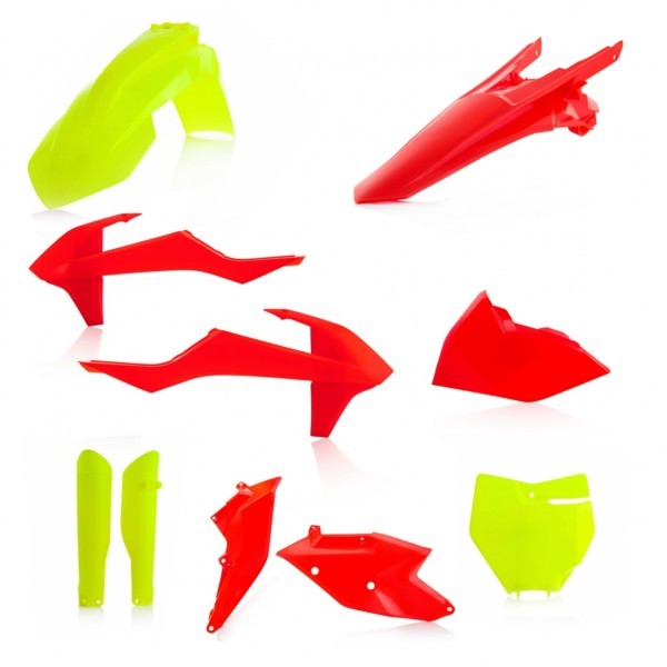 Image of ACERBIS full plastic kit KTM SX/SXF 16-18 -fluo sárga-fluo narancs