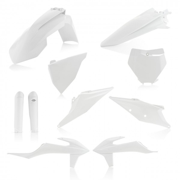 Image of Acerbis full plastic kit KTM SX/SFX 2019 - WHITE