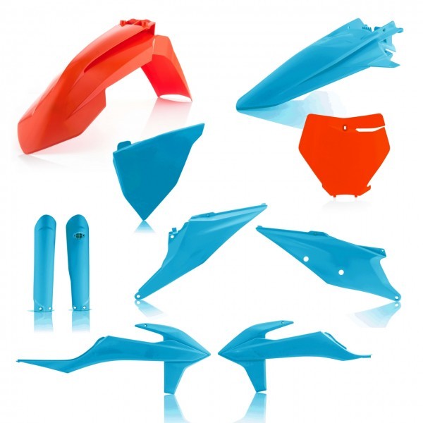 Image of Acerbis full plastic kit KTM SX/SFX 2019 - TLD BLUE