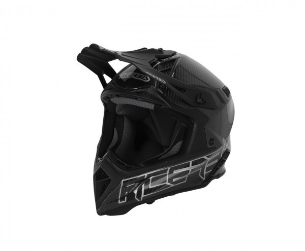 Image of Acerbis helmet Steel carbon silver-black szürke bukósisak