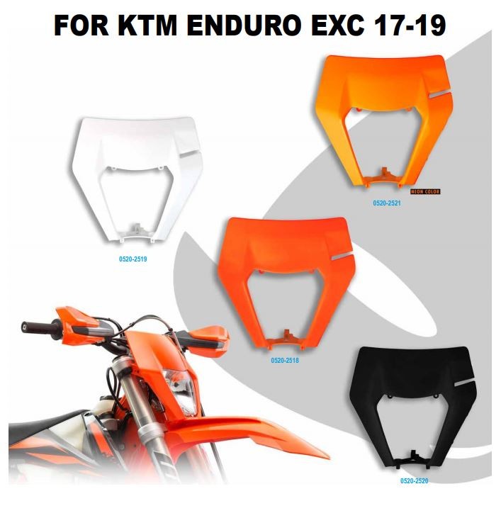 Image of KTM EXC fejidom 3 féle színben, KTM ENDURO EXC 17-19