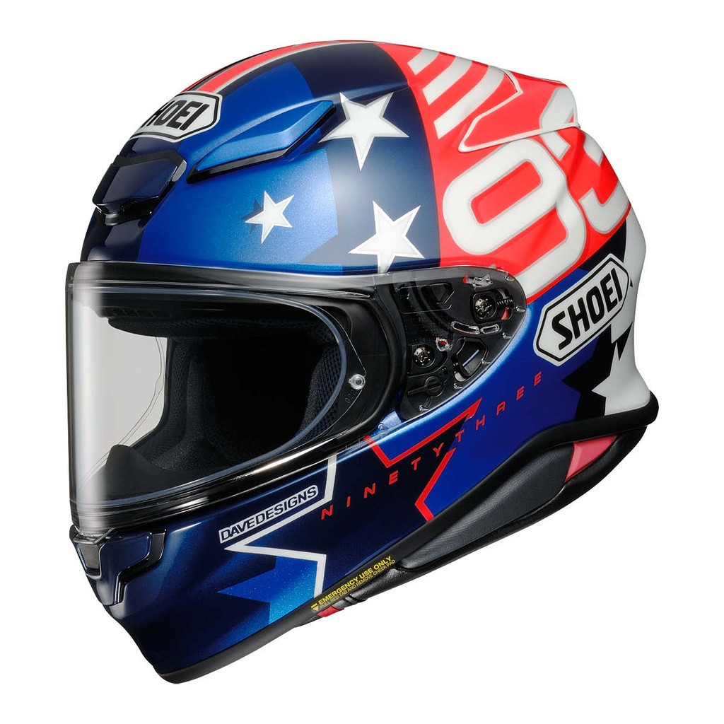 Image of Shoei NXR2 Marquez American Spirit TC-10 bukósisak kék-piros