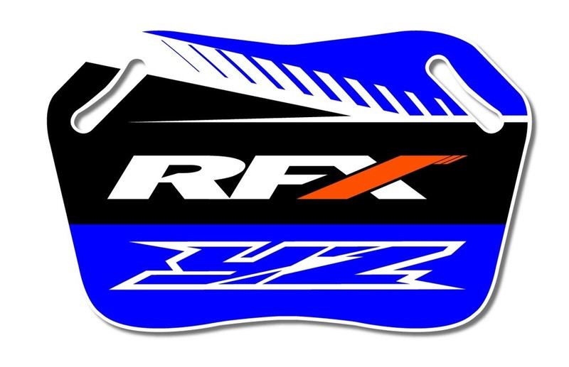 Image of RFX bemutatótábla, kék-fekete