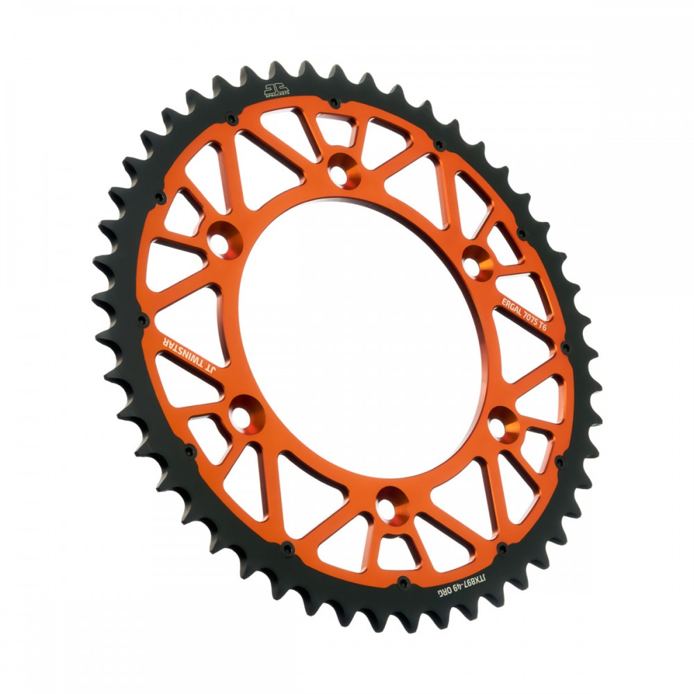 Image of JT Sprockets Twinstar hátsó lánckerék, KTM összes, 49 fogas
