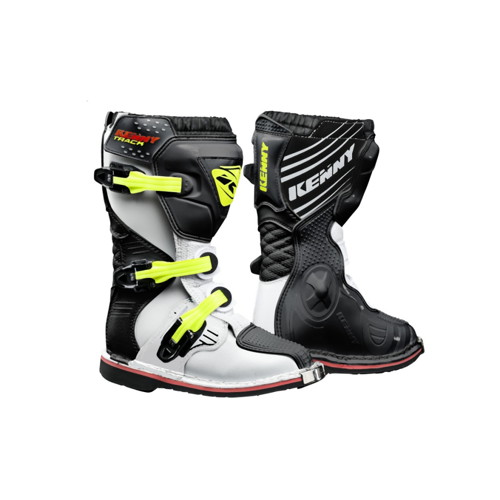 Image of Kenny racing black-fluo gyerek csizma