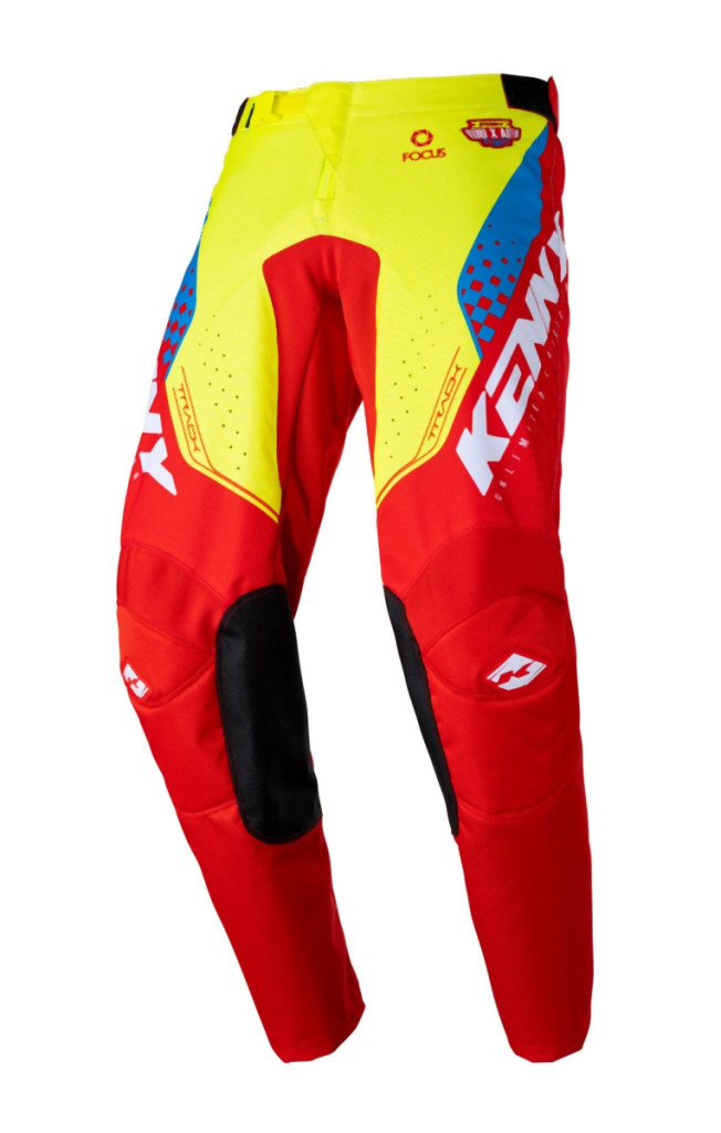 Image of Kenny Racing track focus red-yellow nadrág