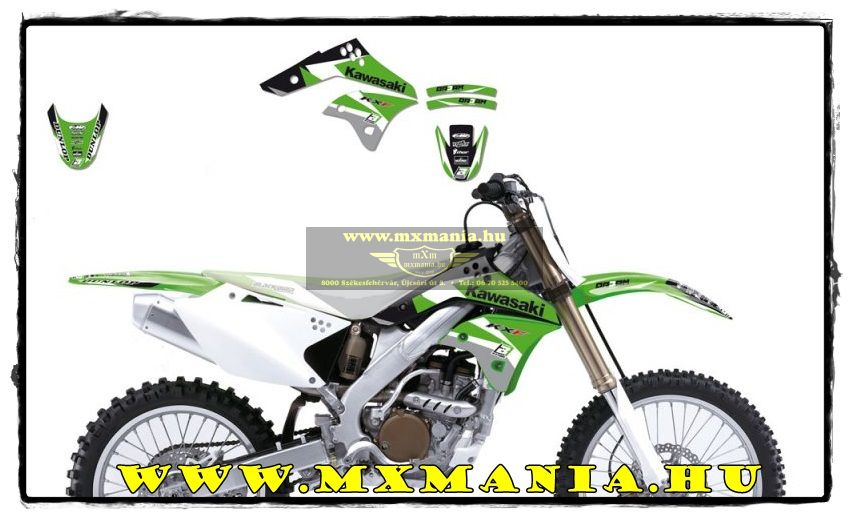 Image of Blackbird Kawasaki Graphic kit, KXF 250/06-08