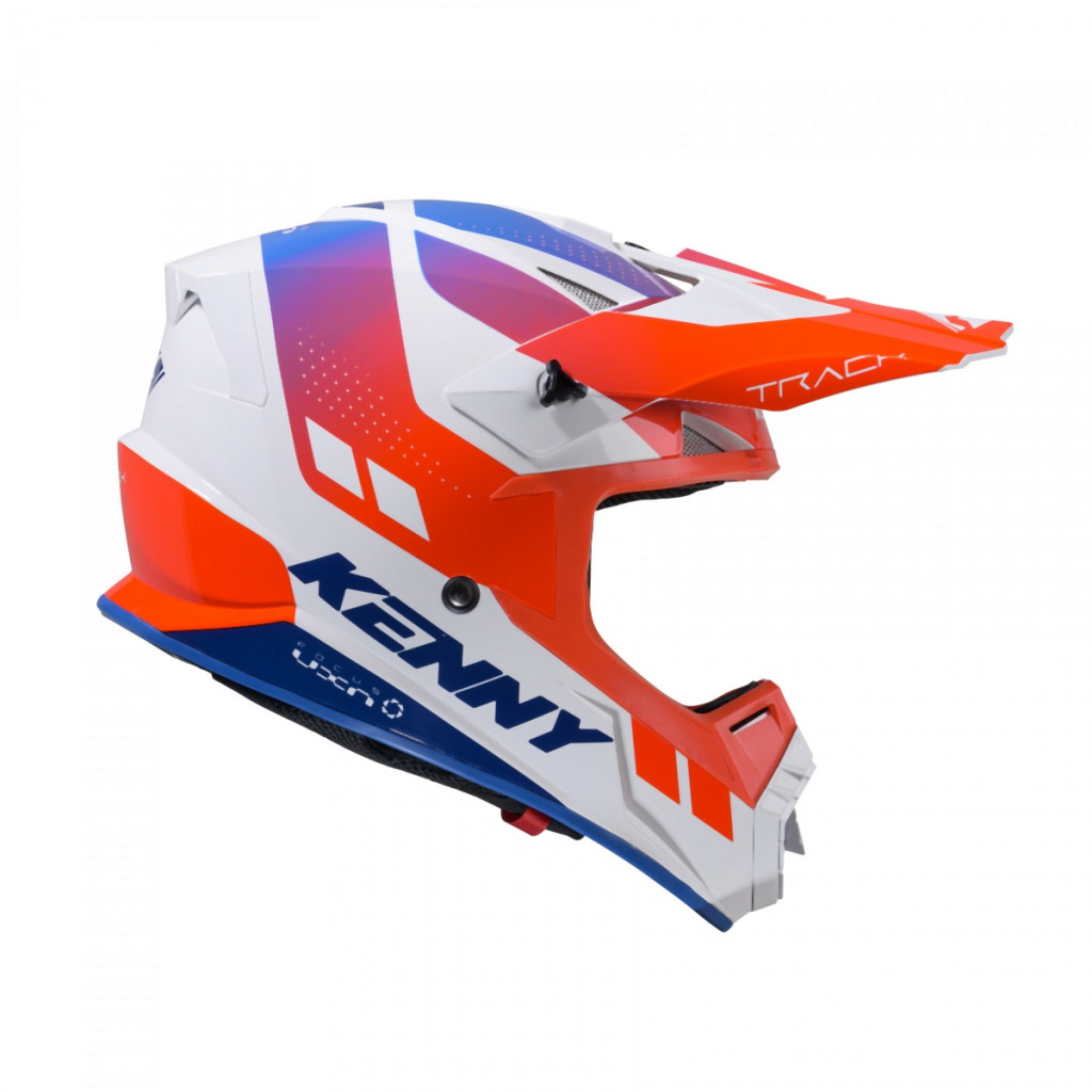 Image of Kenny racing track graphic red bukósisak