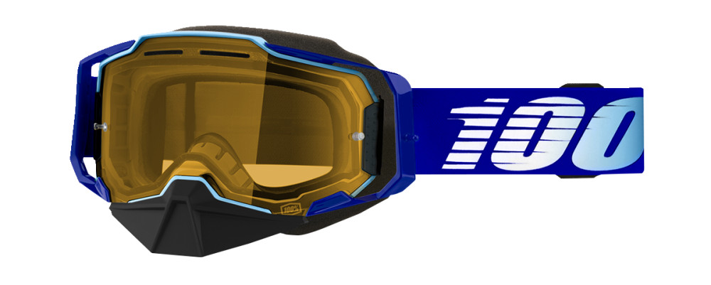 Image of 100% ARMEGA SNOW ROYAL BLUE SZEMÜVEG SÁRGA LENCSÉVEL